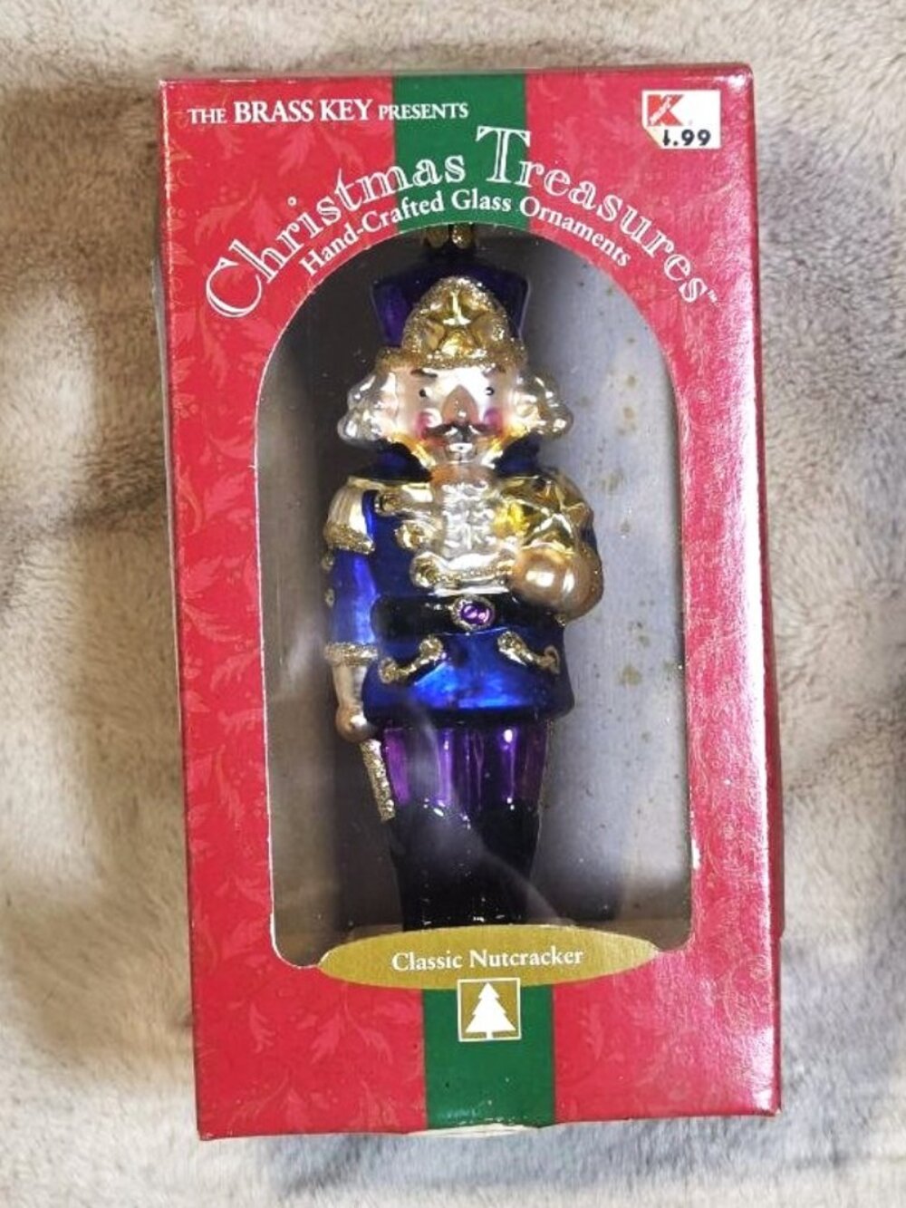VTG Brass Key Christmas Treasures Classic Nutcracker *Star* Ornament MIB